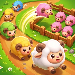 カラーソートパズル - Sheep gogo のアイコン